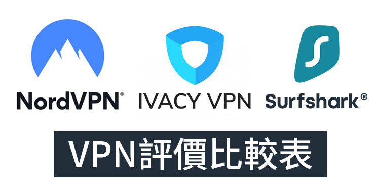 【VPN評價推薦】NordVPN vs Ivacy VPN vs Surfshark